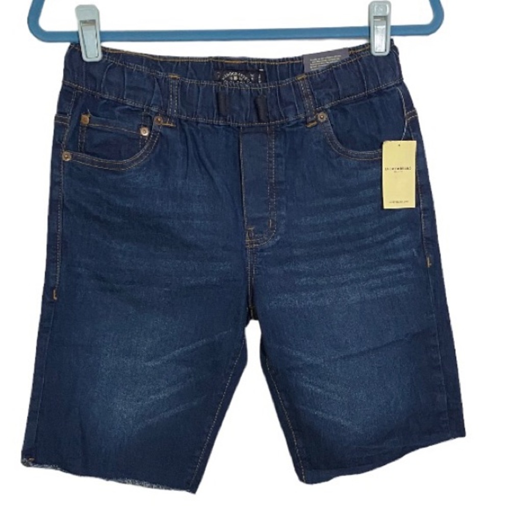 Lucky Brand Girls Shorts Elastic Waist Dark Denim Style Laguna Size Large 14/16